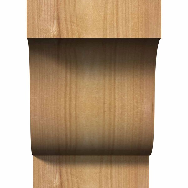 Ekena Millwork Newport Rough Sawn Corbel, Western Red Cedar, 4"W x 6"D x 6"H - COR04X06X06NEW00RWR