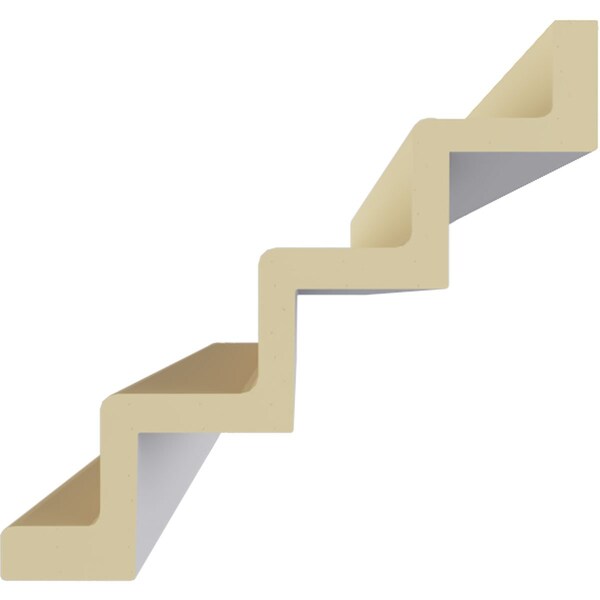 Ekena Millwork 7 5/8"H x 8 1/8"P x 11"F x 94 1/2"L, Eris Step Crown Moulding - MLD07X08X11ER