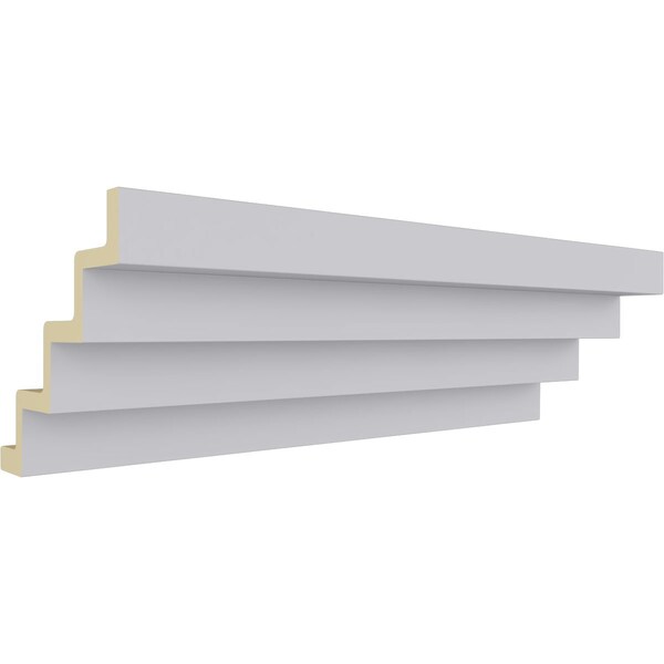 Ekena Millwork 7 5/8"H x 8 1/8"P x 11"F x 94 1/2"L, Eris Step Crown Moulding - MLD07X08X11ER