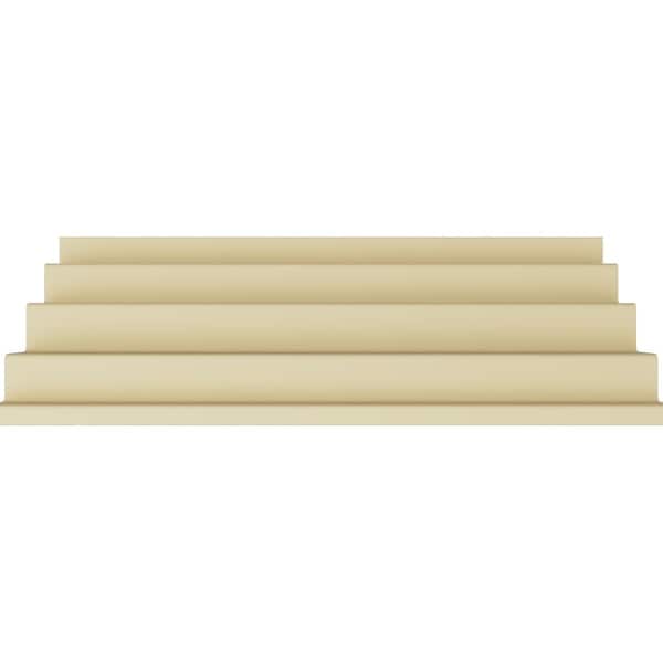 Ekena Millwork 7 5/8"H x 8 1/8"P x 11"F x 94 1/2"L, Eris Step Crown Moulding - MLD07X08X11ER