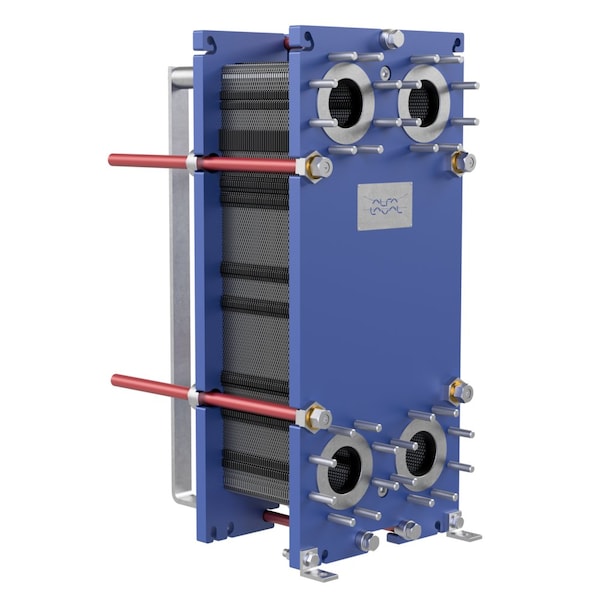 Alfa Laval Gasketed Plate Heat Exchanger, 20 Plate, 2,830K BTU - T10-BFG-20