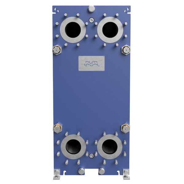 Alfa Laval Gasketed Plate Heat Exchanger, 80 Plate, 10,430K BTU - T10-BFG-80