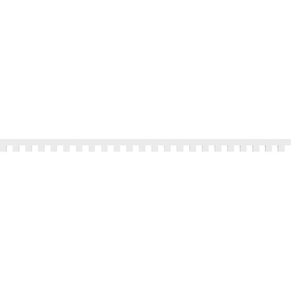 Ekena Millwork Matthews Architectural Grade PVC Dentil Trim, 4"H x 1"P x 92"L - DENP04MAT00