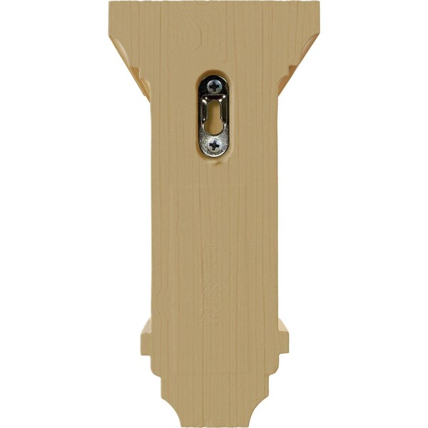 Ekena Millwork 4"W x 4 3/4"D x 8"H Small Jefferson Wood Corbel, Alder - CORW04X04X08JEAL
