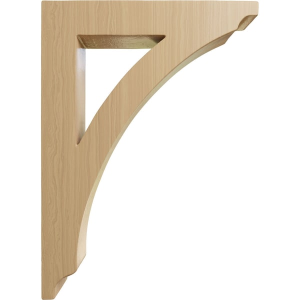 Ekena Millwork 1 3/4"W x 6 1/2"D x 9"H Small Thorton Wood Bracket, Cherry - BKTW01X06X09THCH