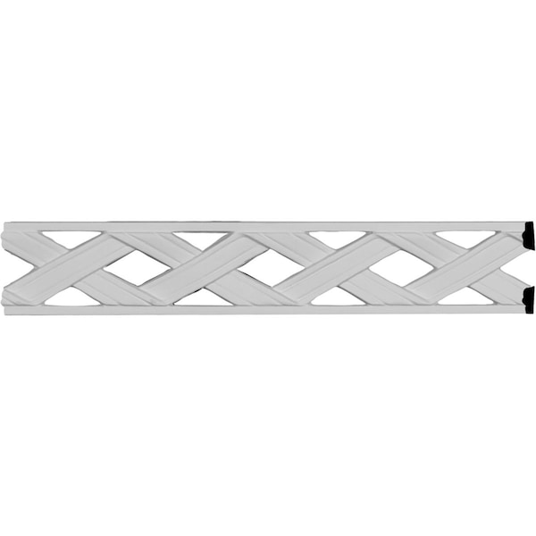 Ekena Millwork SAMPLE - 2 1/8"H x 1/4"P x 12"L Ribbon Pierced Panel Moulding - SAMPLE-PML02X01RI