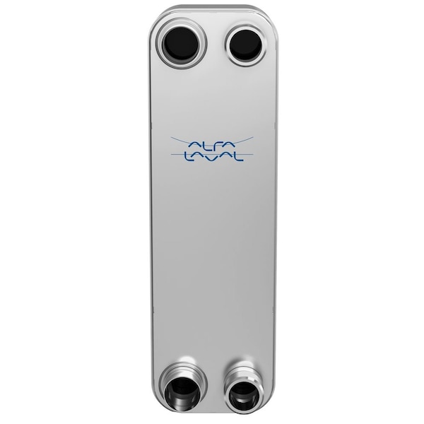 Alfa Laval 100 Stainless Steel Plate Heat Exchanger, AISI 316L, 80 Plates, Single Circuit, Welded Ports - ALFANOVA HP 76-80H