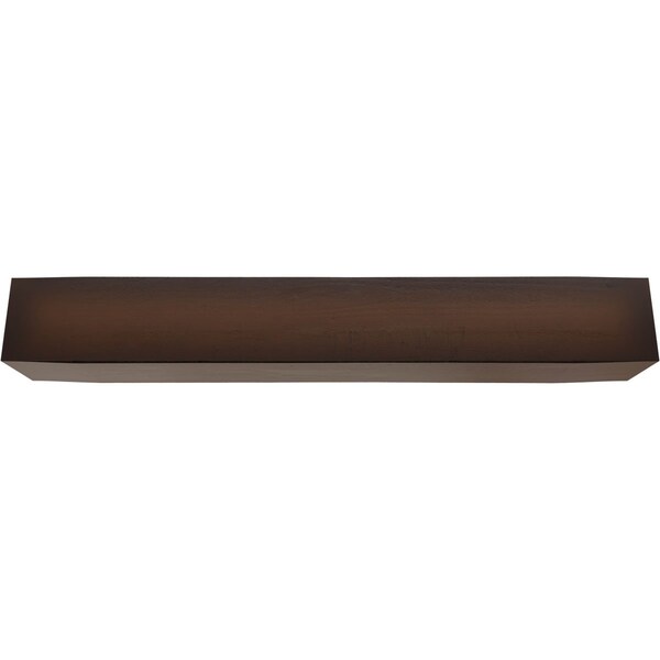 Ekena Millwork 3-Sided (U-beam) Rough Cedar Endurathane Faux Wood Ceiling Beam, Premium Mahogany, 12"Wx12"H x8'L - BMRC3C0120X120X096ZM