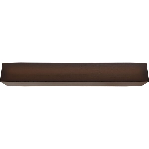Ekena Millwork 3-Sided (U-beam) Rough Cedar Endurathane Faux Wood Ceiling Beam, Premium Mahogany, 12"Wx12"H x8'L - BMRC3C0120X120X096ZM