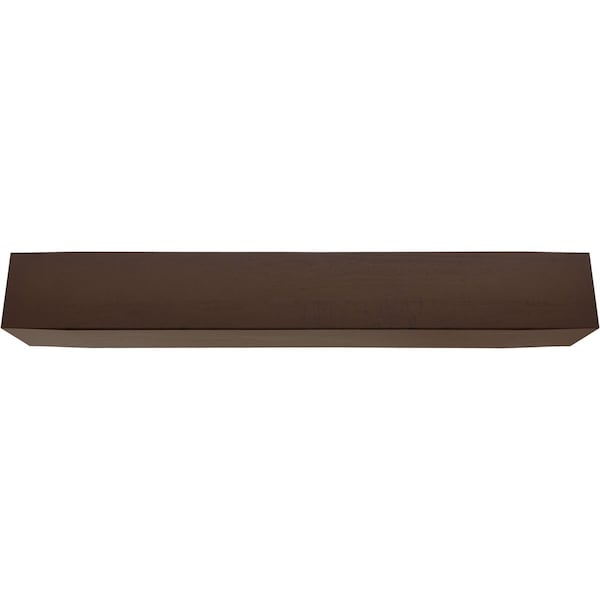 Ekena Millwork 3-Sided (U-beam) Rough Cedar Endurathane Faux Wood Ceiling Beam, Premium Hickory, 6"W x 12"H  x 22'L - BMRC3C0060X120X264ZH