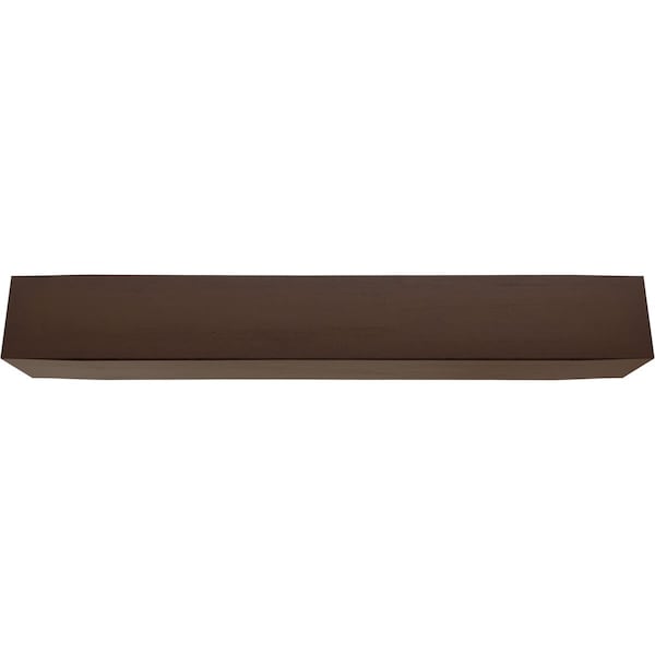 Ekena Millwork 3-Sided (U-beam) Rough Cedar Endurathane Faux Wood Ceiling Beam, Premium Hickory, 6"W x 12"H  x 22'L - BMRC3C0060X120X264ZH