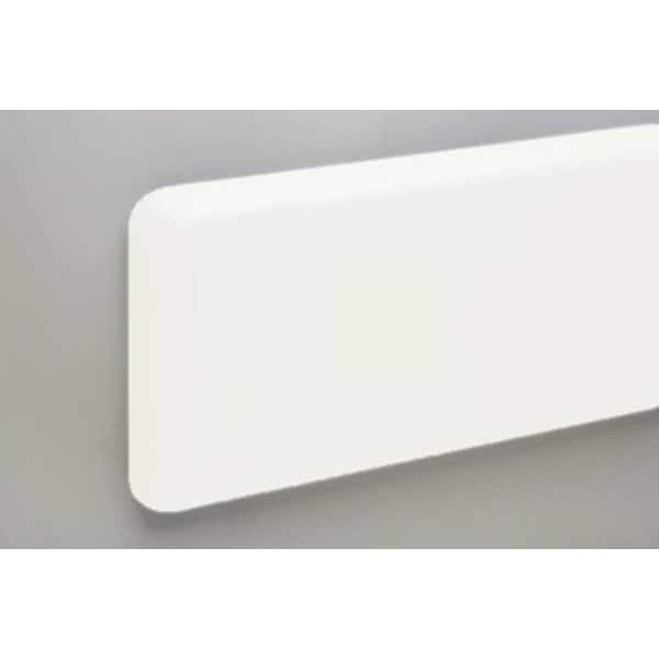 Pawling Wall Protection Guard, 7-3/4inH, White - WG-8P-12-301