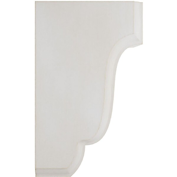 Ekena Millwork 2 1/2"W x 2 3/4"D x 4 1/2"H Capistrano Mission Wood Vintage Decor Corbel, Chalk Dust White - CORWD02X02X04CPWH
