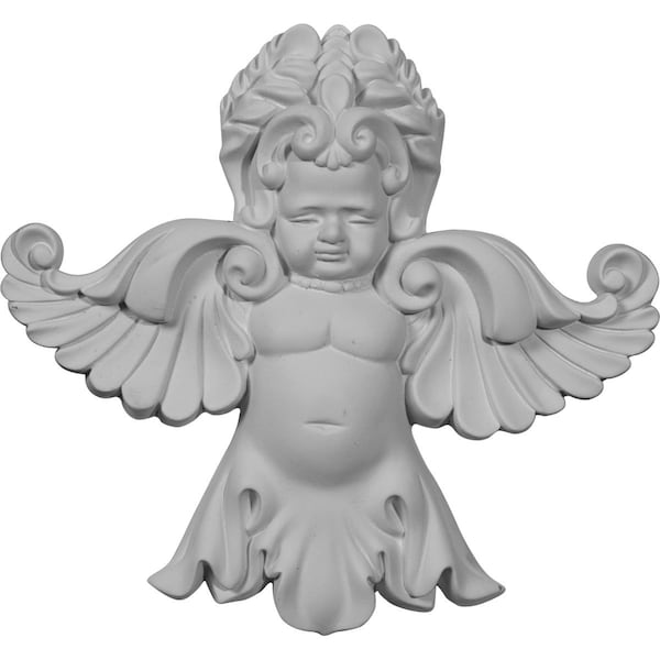 Ekena Millwork 6 1/2"W x 7 1/8"H x 1 3/8"P Angel Onlay - ONL06X07X01AN