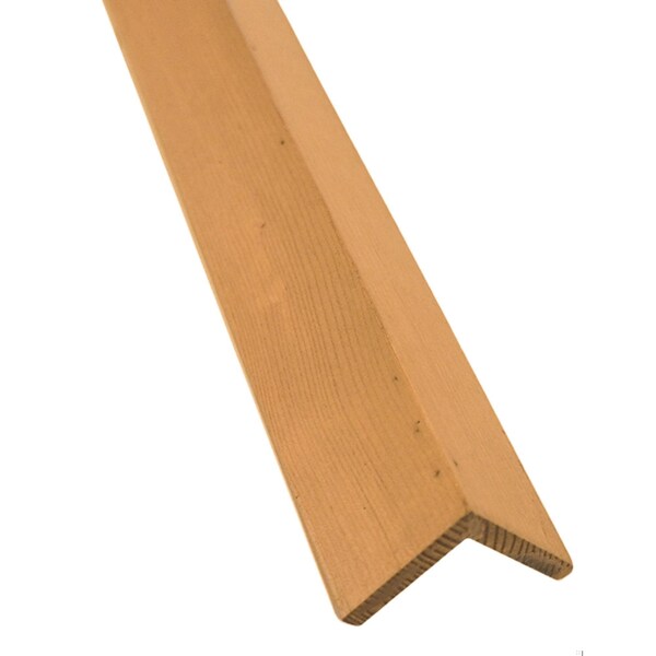 Timberchic Wood, Tan, 48 in L, 1.25 in W, Stained - 327