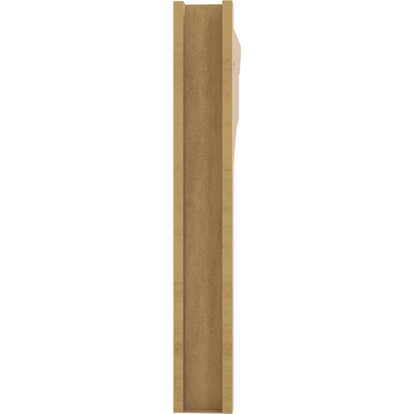 Ekena Millwork 6-in W x 30-in D x 42-in H Balboa Slat Rough Cedar Woodgrain TimberThane Outlooker, Primed Tan - OUTUR060X30X42BOA24RCPR