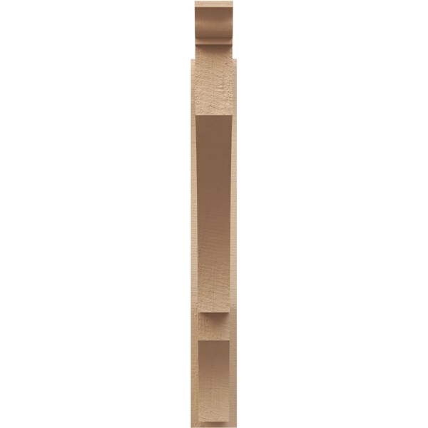 Ekena Millwork 5 1/2-in W x 36-in D x 44-in H Balboa Trad Rough Cedar Woodgrain TimberThane Outlooker, Primed Tan - OUTUR055X36X44BOA04RCPR