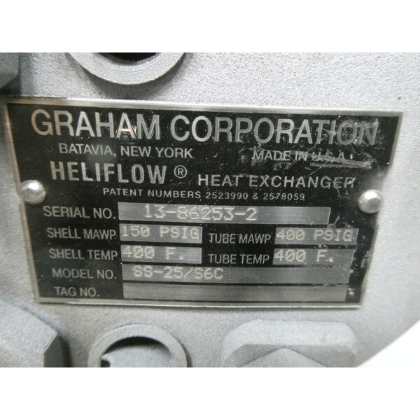 Graham HELIFLOW OTHER HEAT EXCHANGER - SS-25/S6C