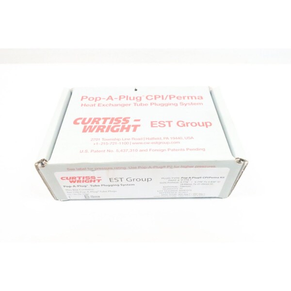 Curtiss-Wright Pop-A-Plug Kit 0.774/0.775In Heat Exchanger Parts And Accessory - V-774-T
