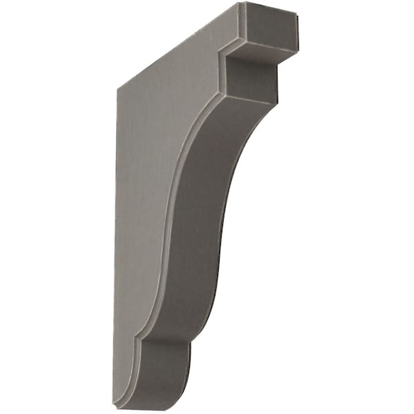 Ekena Millwork 1 3/4"W x 7 1/4"D x 9 1/2"H Bedford Wood Vintage Decor Bracket, Reclaimed Grey - BKTWD02X07X10BEGY