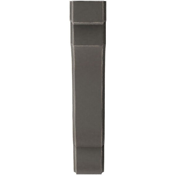 Ekena Millwork 1 3/4"W x 7 1/4"D x 9 1/2"H Bedford Wood Vintage Decor Bracket, Reclaimed Grey - BKTWD02X07X10BEGY