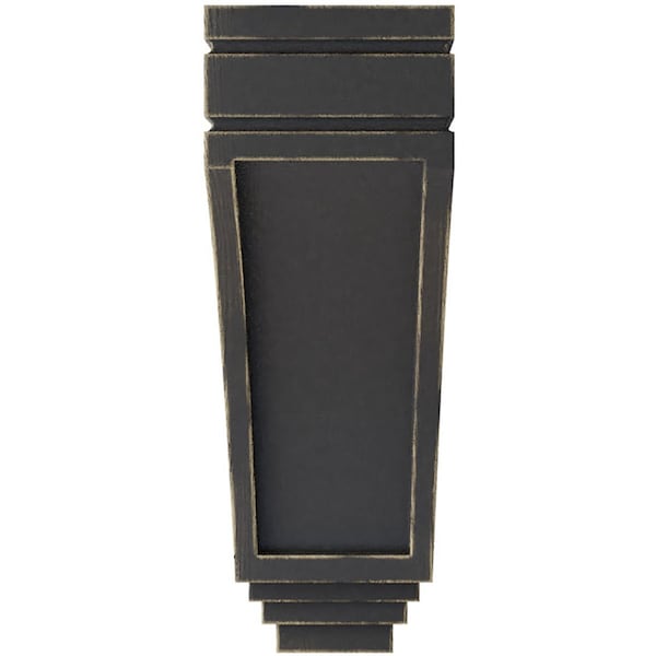 Ekena Millwork 5"W x 7 3/4"D x 14"H Large San Juan Wood Vintage Decor Corbel, Black - CORWD05X07X14SJBL