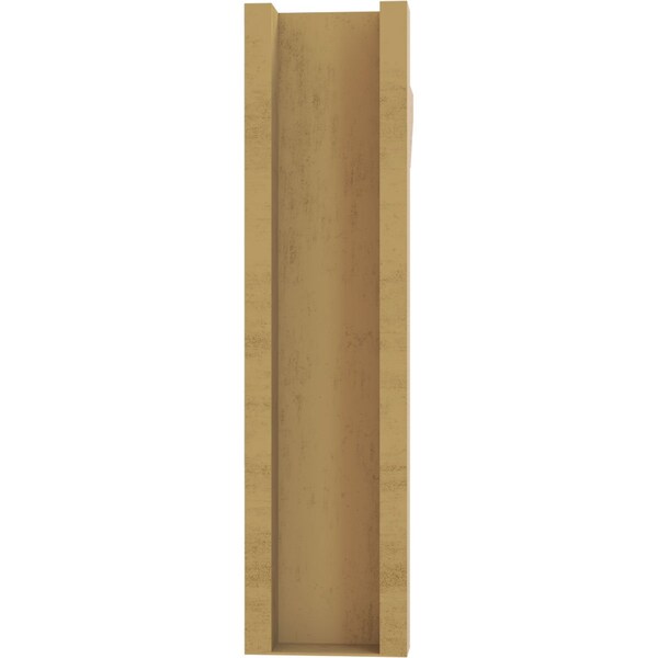 Ekena Millwork 6-in W x 24-in D x 24-in H Balboa Slat Rough Cedar Woodgrain TimberThane Outlooker, Primed Tan - OUTUR060X24X24BOA24RCPR