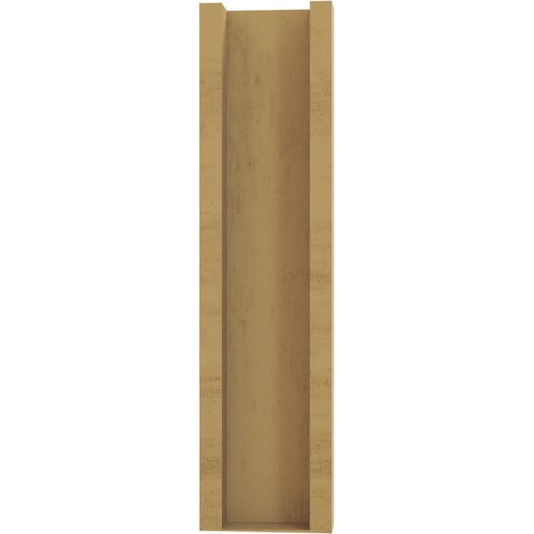 Ekena Millwork 6-in W x 12-in D x 24-in H Funston Trad Rough Cedar Woodgrain TimberThane Outlooker, Primed Tan - OUTUR060X12X24FST04RCPR