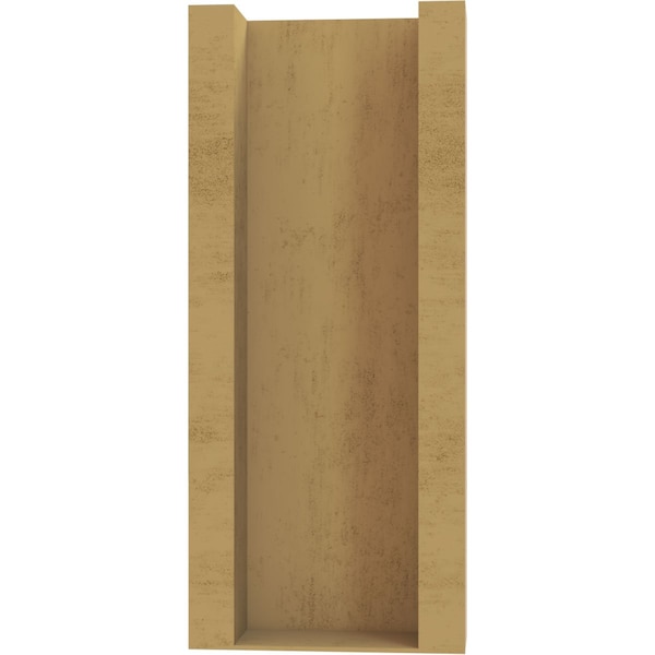 Ekena Millwork 6-in W x 14-in D x 14-in H Funston Block Rough Cedar Woodgrain TimberThane Outlooker, Primed Tan - OUTUR060X14X14FST44RCPR