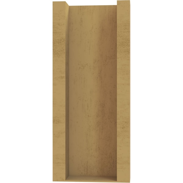 Ekena Millwork 6-in W x 14-in D x 14-in H Funston Trad Rough Cedar Woodgrain TimberThane Outlooker, Primed Tan - OUTUR060X14X14FST04RCPR