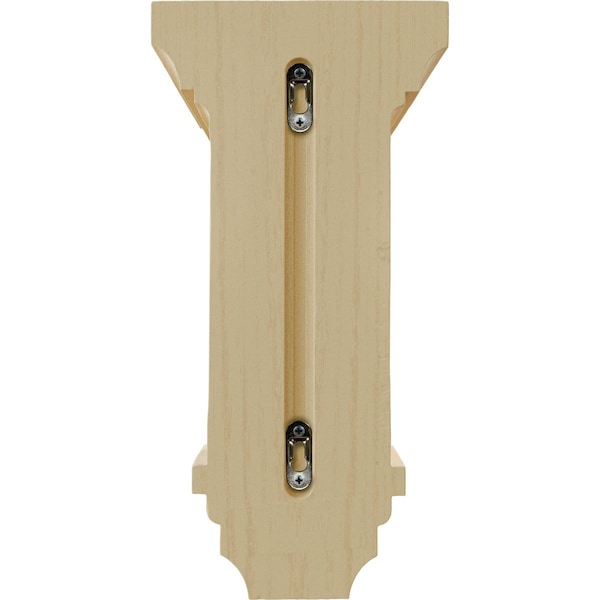 Ekena Millwork 7"W x 7 3/4"D x 14"H Jumbo Jefferson Wood Corbel, Maple - CORW07X07X14JEMA