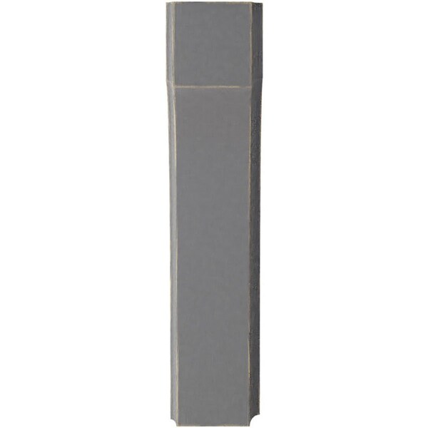 Ekena Millwork 1 3/4"W x 4"D x 8"H Clarksville Wood Vintage Decor Bracket, Pebble Grey - BKTWD02X04X08CVPG
