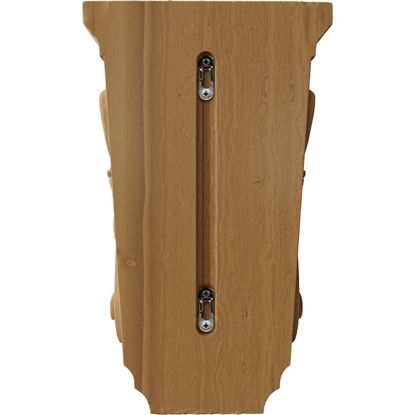 Ekena Millwork 8 1/2"W x 6 1/2"D x 14"H Large Wide Acanthus Wood Corbel, Cherry - CORW08X06X14ACCH