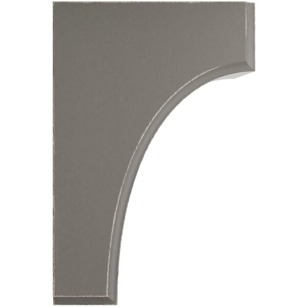 Ekena Millwork 3 1/2"W x 4"D x 6"H Clarksville Wood Vintage Decor Bracket, Reclaimed Grey - BKTWD04X04X06CVGY