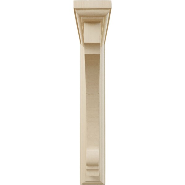 Ekena Millwork 2 1/2"W x 8"D x 12"H Extra Large Thompson Wood Bracket, Rubberwood - BKTW02X08X12TMRW