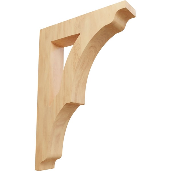 Ekena Millwork 1 3/4"W x 8 1/2"D x 12"H Large Avila Wood Bracket, Red Oak - BKTW01X08X12AVRO