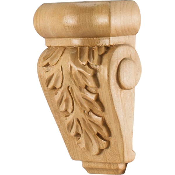 Hardware Resources 2-7/8" Wx1-1/2"Dx4-1/2"H Cherry Acanthus Corbel - CORP-1CH