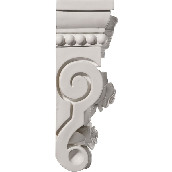 Ekena Millwork 6 1/2"W x 3 5/8"D x 10 1/8"H Rose Corbel - COR06X03X10RO
