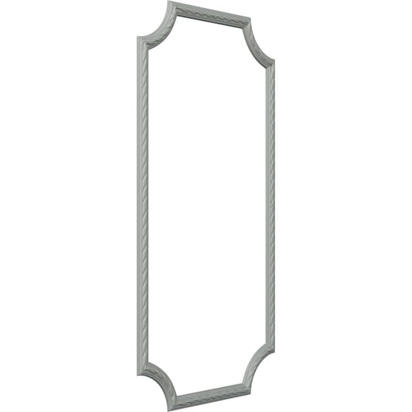 Ekena Millwork 24-in. W x 48-in. H Reeded Acanthus Leaf Panel Moulding Kit Single Panel - PMLKJA24X48A