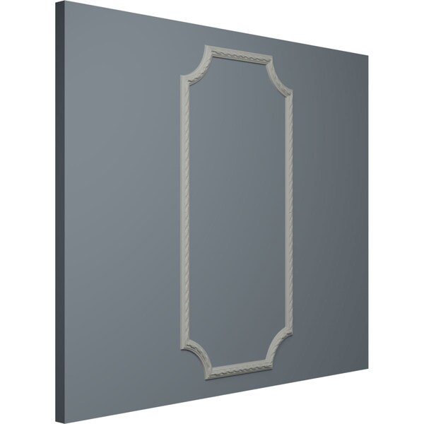 Ekena Millwork 24-in. W x 48-in. H Reeded Acanthus Leaf Panel Moulding Kit Single Panel - PMLKJA24X48A