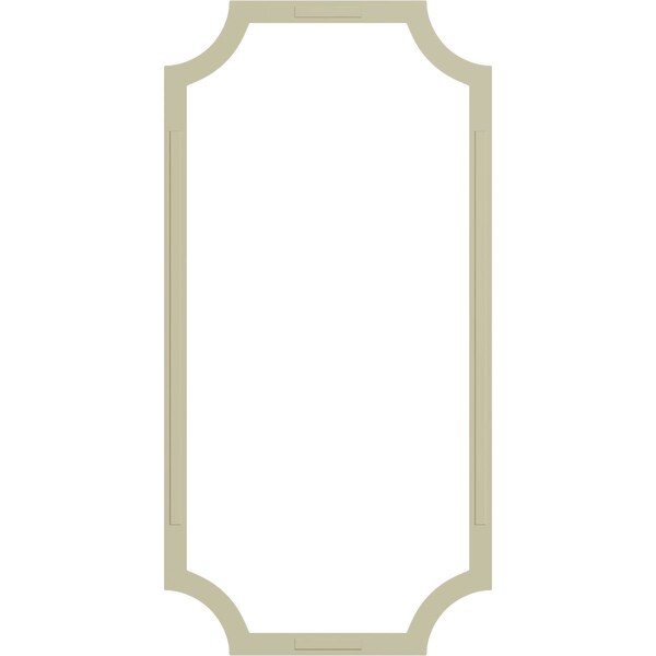 Ekena Millwork 24-in. W x 48-in. H Reeded Acanthus Leaf Panel Moulding Kit Single Panel - PMLKJA24X48A