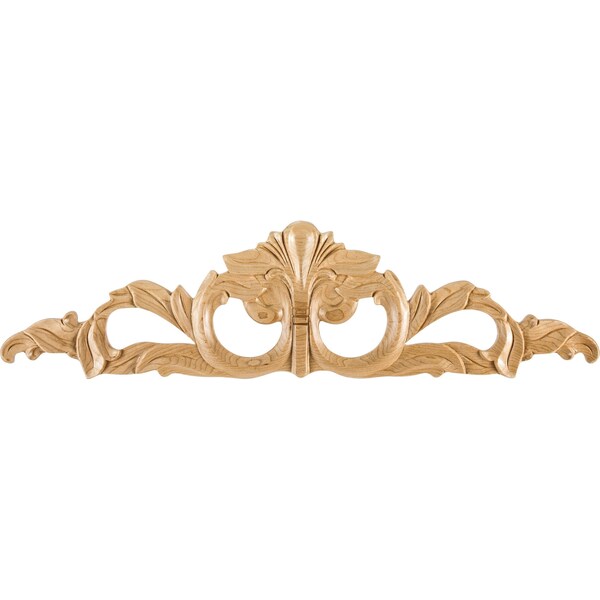 Hardware Resources 20" Wx1/4"Dx5-1/2"H Hand Carved Maple Shell Onlay - APL-02-20-MP
