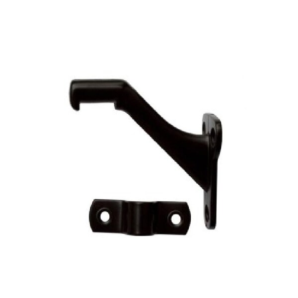 Orca Hardware Standard Handrail Bracket, Zinc Alloy, BL Black Finish - TH-10ST-BL