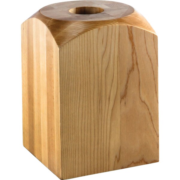 Hardware Resources 5-1/16" Wx5-1/16"Dx7-1/16"H Alder Fireplace Column Base - FPB1-ALD