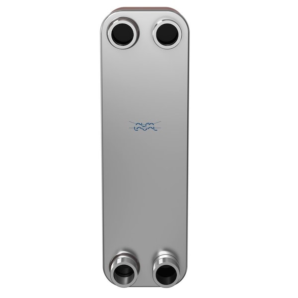Alfa Laval Brazed Plate Heat Exchanger, AISI 316L, Stainless Steel, 46 Plates -Domestic Heating 2,700k BTU - CB110-46L