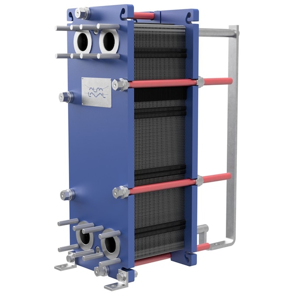 Alfa Laval Gasketed Plate Heat Exchanger, 40 Plate, 3,920K BTU - T6-PFG-40