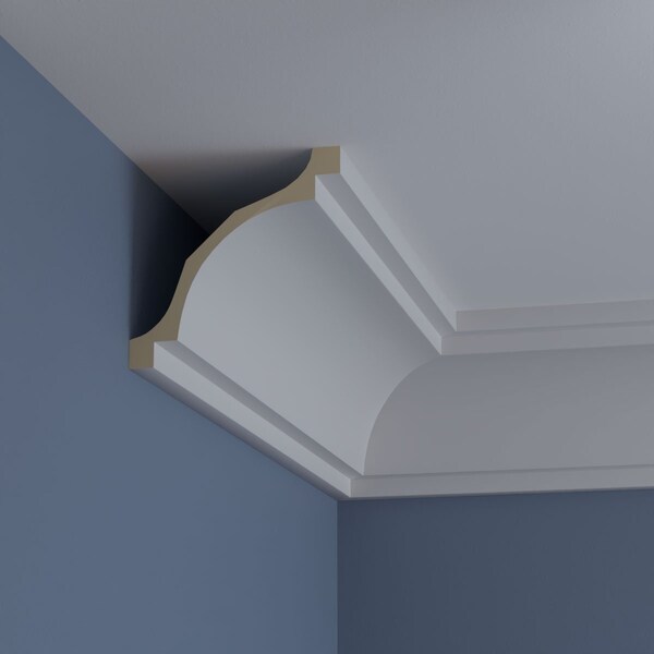 Ekena Millwork 7 3/4"H x 7 3/4"P x 11"F x 94 1/2"L Traditional Crown Moulding - MLD08X08X11TR