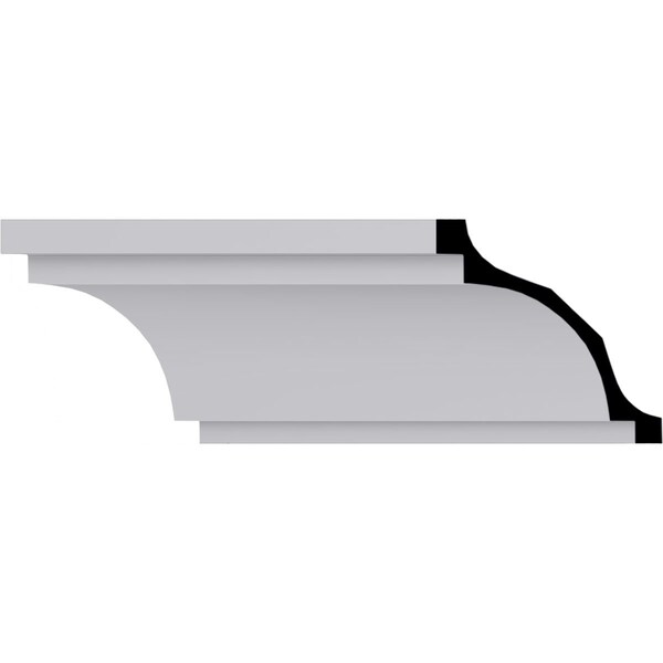 Ekena Millwork 7 3/4"H x 7 3/4"P x 11"F x 94 1/2"L Traditional Crown Moulding - MLD08X08X11TR