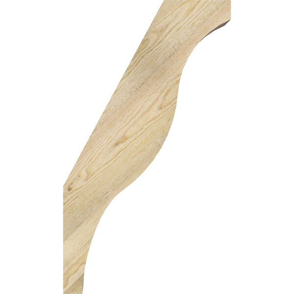Ekena Millwork 6"W x 16"D x 28"H Funston Rough Sawn Knee Brace, Douglas Fir - BRC06X16X28FST00RDF