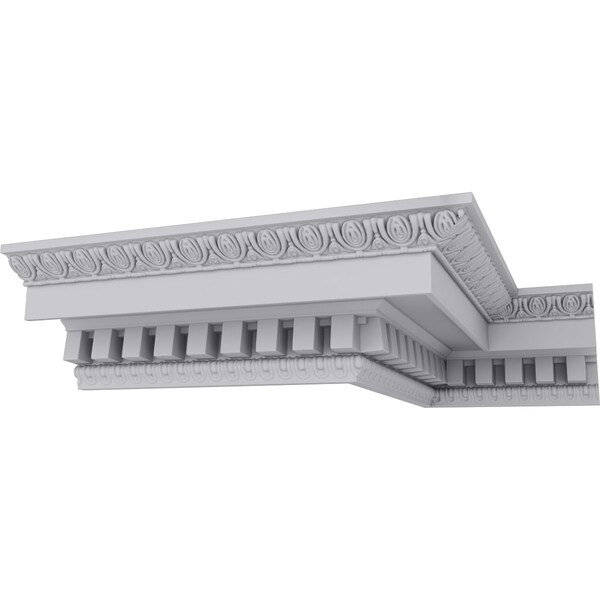 Ekena Millwork 7 3/4"H x 8 3/4"P x 11 3/4"F x 94 1/2"L, (5" Repeat), Dentil Crown Moulding - MLD07X08X11DE